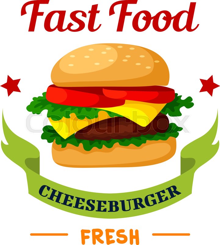 721x800 Cheeseburger Icon. Fast Food Burger Emblem. Hamburger With Meat