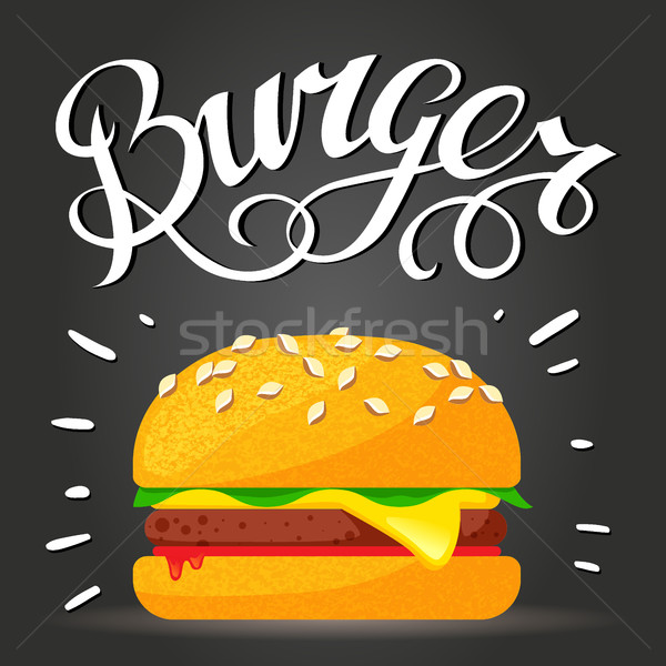 600x600 Lettering Burger