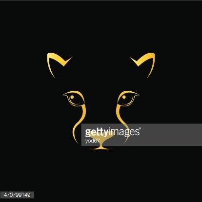 414x414 Vector Image Of An Cheetah Face Premium Clipart