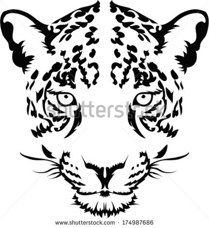 432x470 Collection Of Drawing Of A Leopard Face High Quality, Free