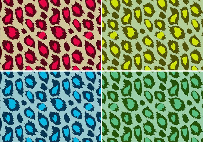 700x490 Colored Leopard Animal Print Vector