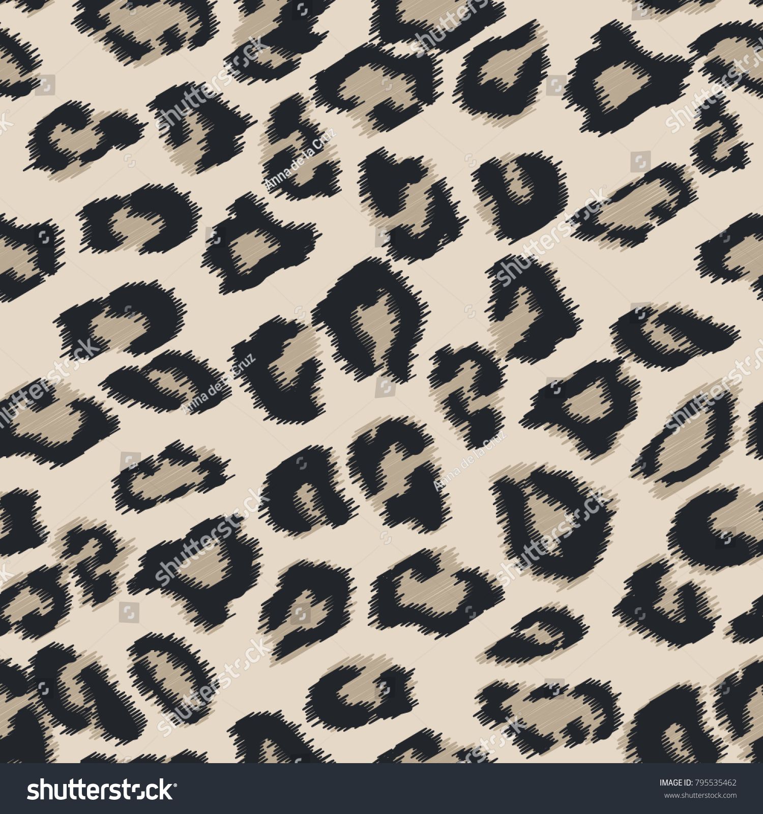 1500x1600 Seamless Leather Texture. Cheetah Fur Texture. Snow Leopard
