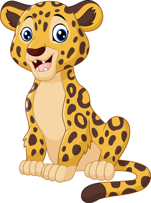 600x807 Cheetah Cute Cartoon Vector Free Download