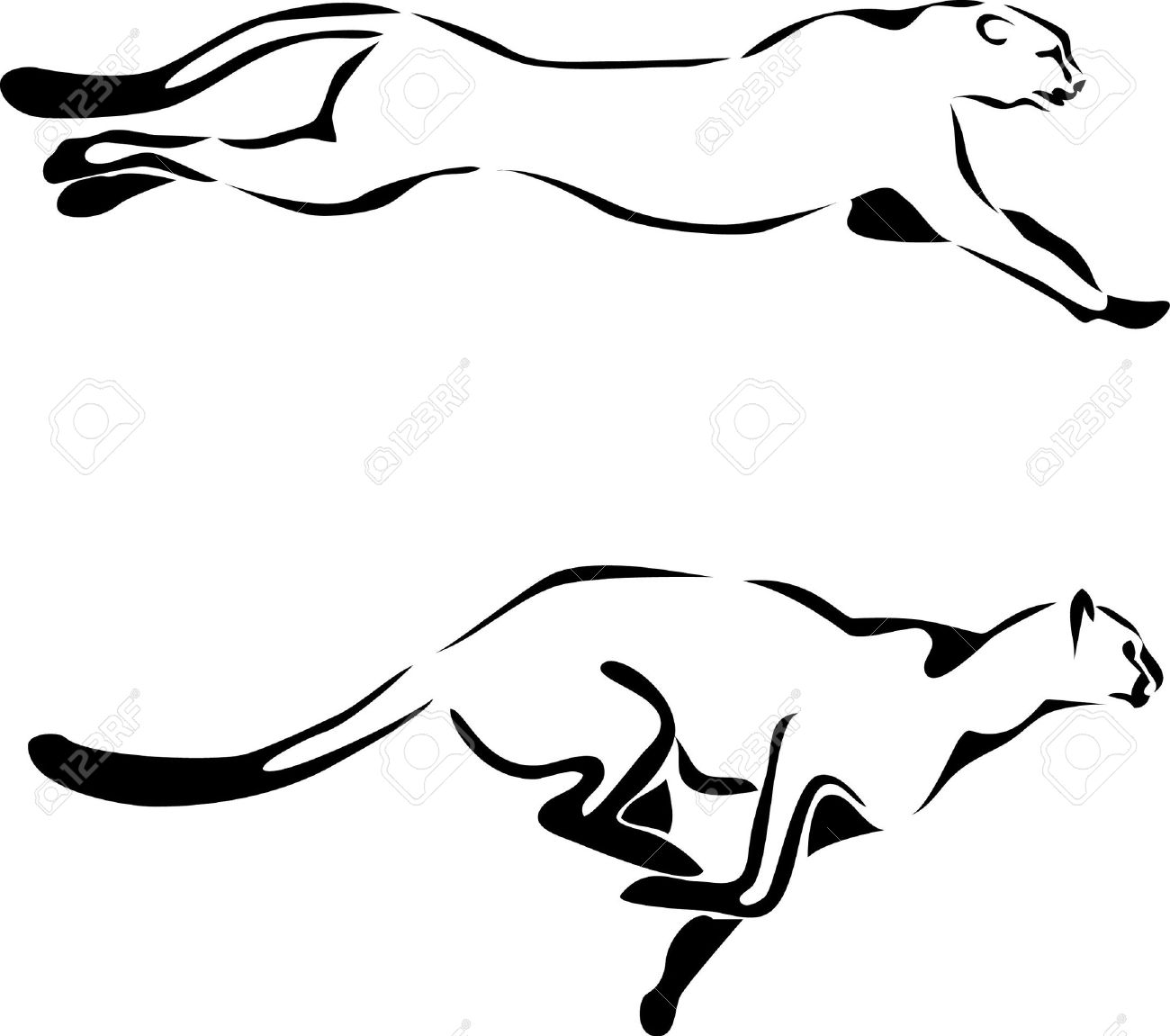 1300x1151 Drawn Cheetah Free Vector