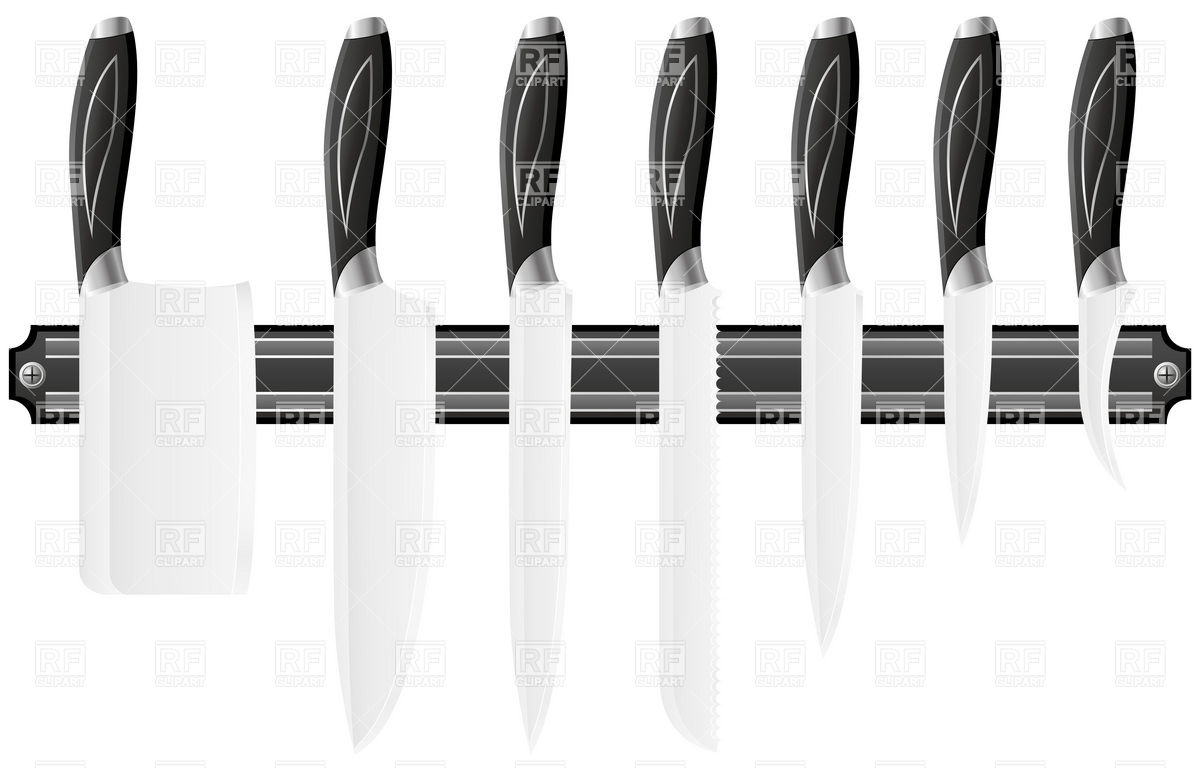 1200x768 Knife Set For The Kitchen Vector Image Vector Artwork Of Objects