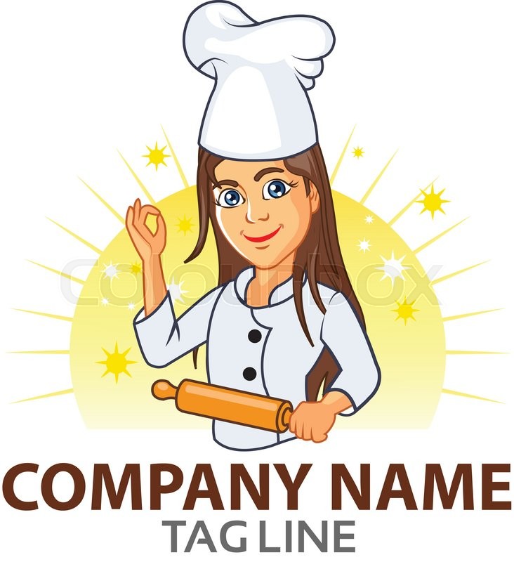 732x800 Vector Design Of Teenager Chef Logo Stock Vector Colourbox