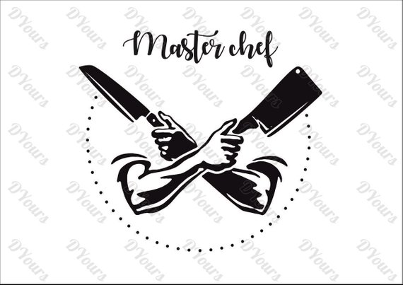 570x403 Master Chef Vector Model Kitchen Chief Svg Cdr Dxf Pdf Eps Etsy