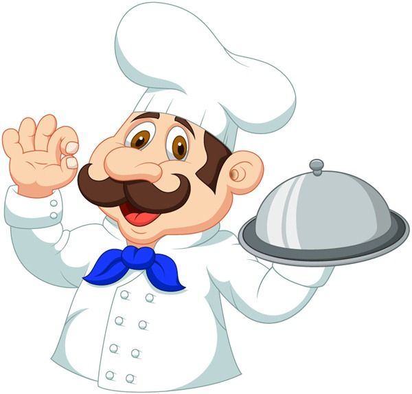 600x573 Cartoon Chef Design Vector Graphics No 2