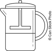 185x179 Chemex Line Icon, Coffee And Cafe, Coffeemaker Sign Vector... Eps