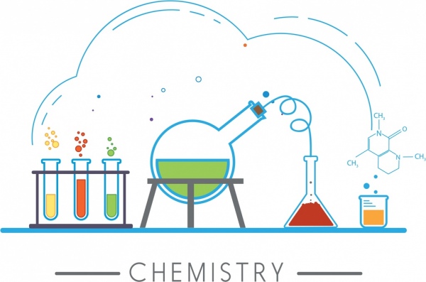 600x397 Chemistry Design Elements Lab Tools Icons Sketch Free Vector In
