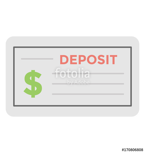 475x500 Cheque Vector Icon Stock Image And Royalty Free Vector Files On