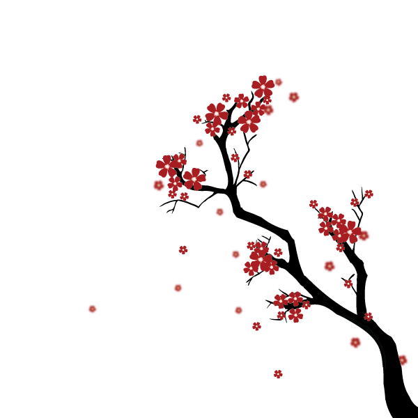 600x600 Create A Japanese Cherry Blossom Scene