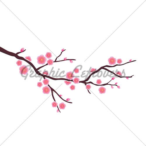 500x500 Cherry Blossom Vector Gl Stock Images