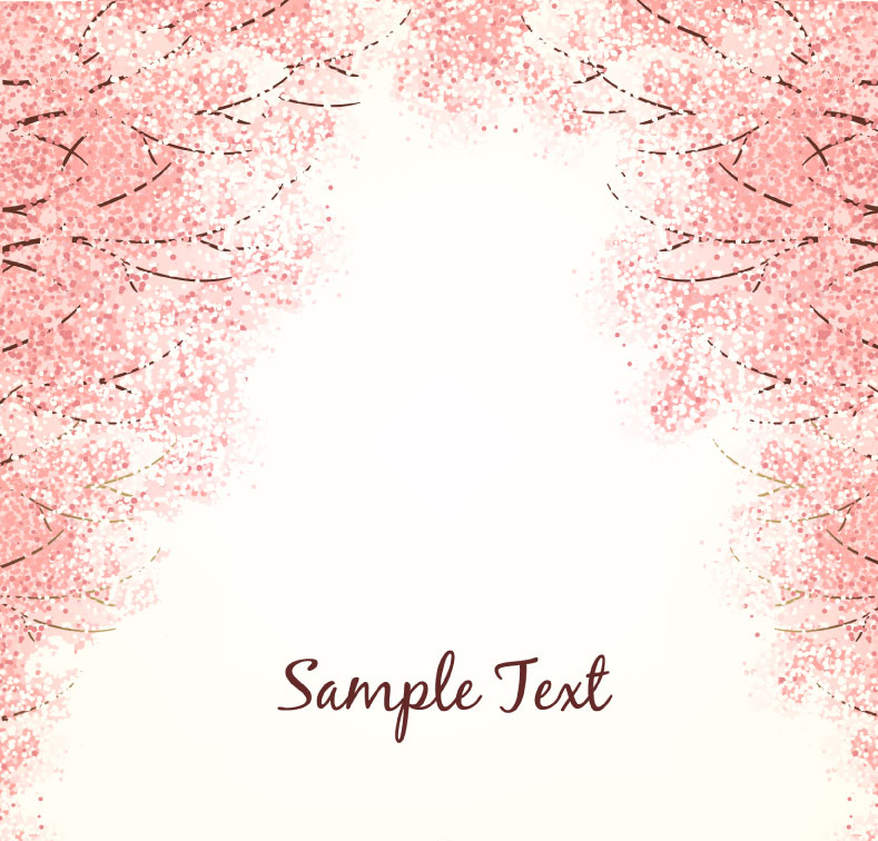 789x756 Painted Cherry Blossom Tree Vector Material Free Vectors Ui