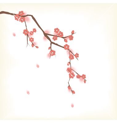 380x400 Blooming Cherry Blossom Spring Tree Vector By Catchat On