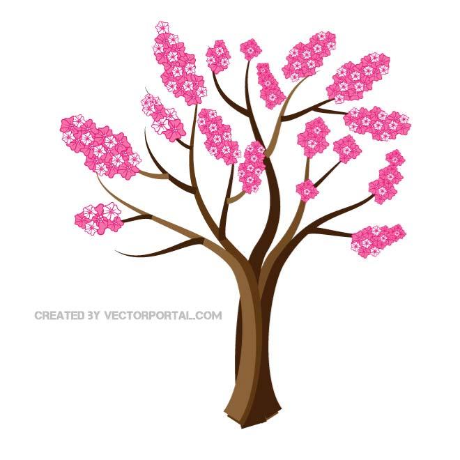 660x660 Cherry Blossom Tree Vector