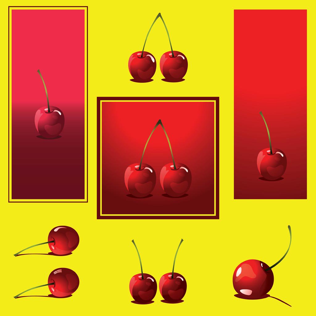 1024x1024 Cherry Vectors Vector Art Amp Graphics