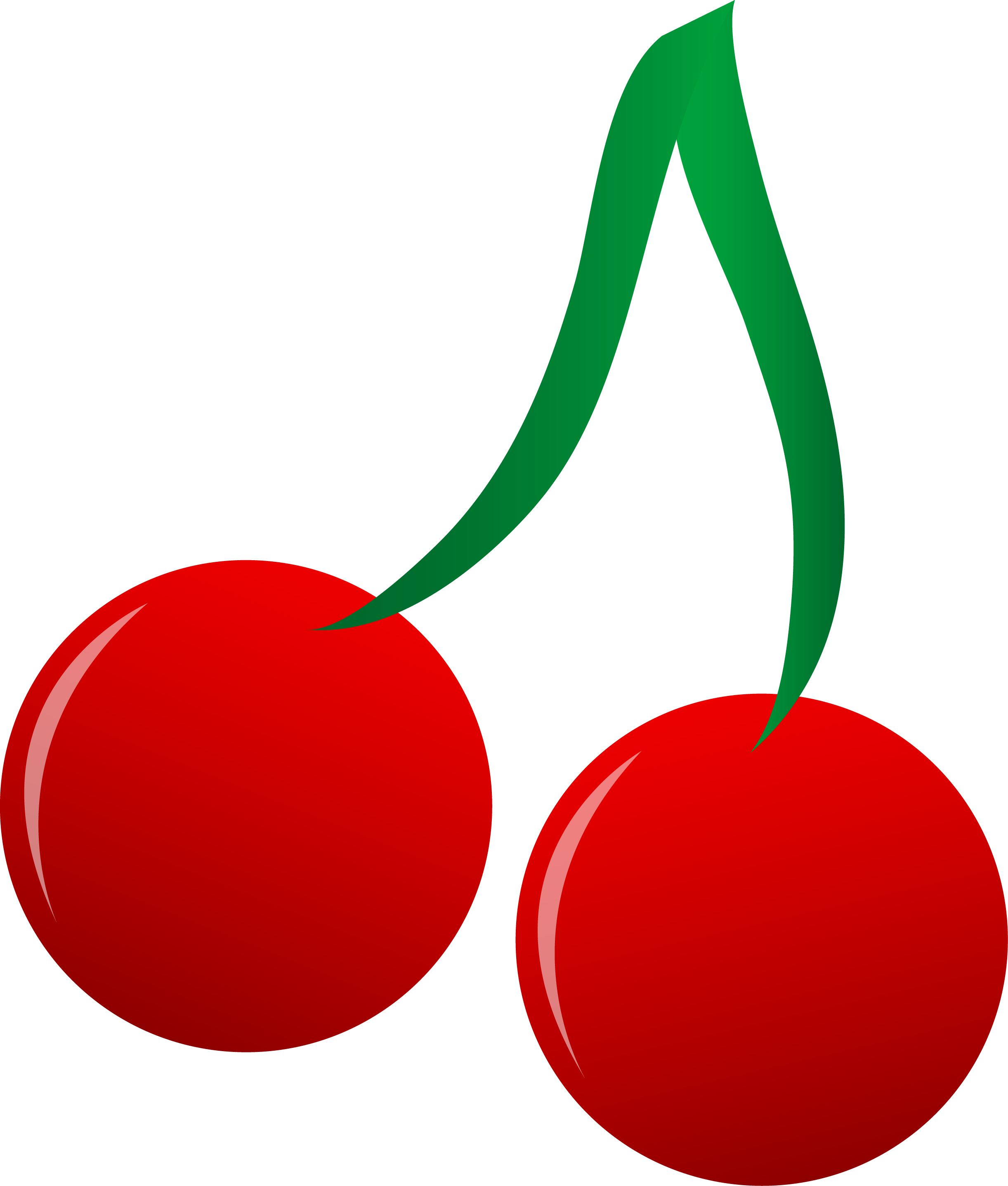 2443x2875 Bright Red Cherries Vector Art