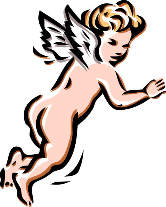 562x700 Collection Of Free Angel Vector Cherub. Download On Ubisafe