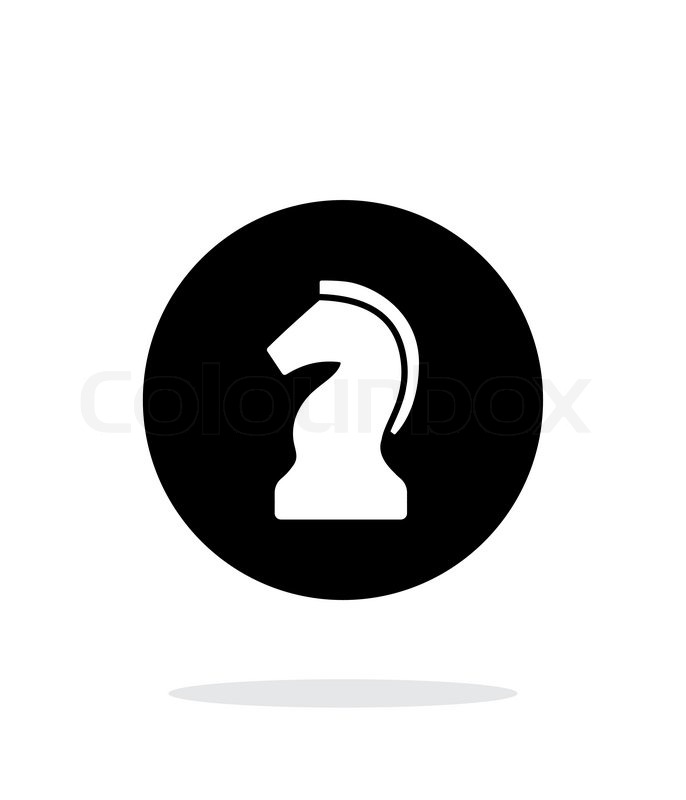 686x800 Chess Knight Simple Icon On White Background. Vector Illustration