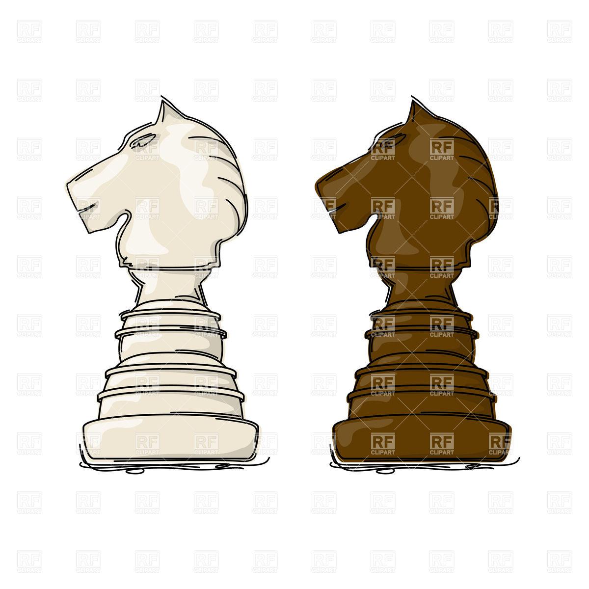 1200x1200 Chess Knight Drawing Vector Image Vector Artwork Of Sport And
