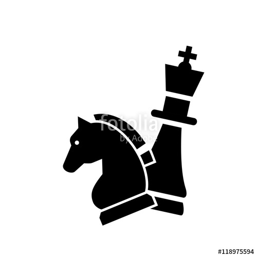500x500 Chess King And Knight Icon Stock Image And Royalty Free Vector