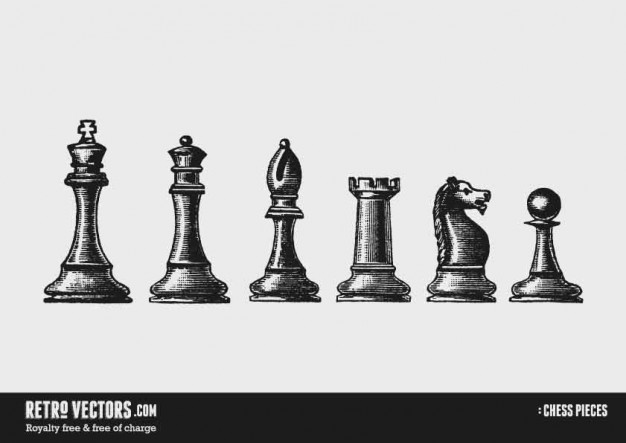 626x443 Chess Pieces Vector Free Download