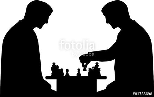 500x315 Chess Player Silhouette Stock Image And Royalty Free Vector Files