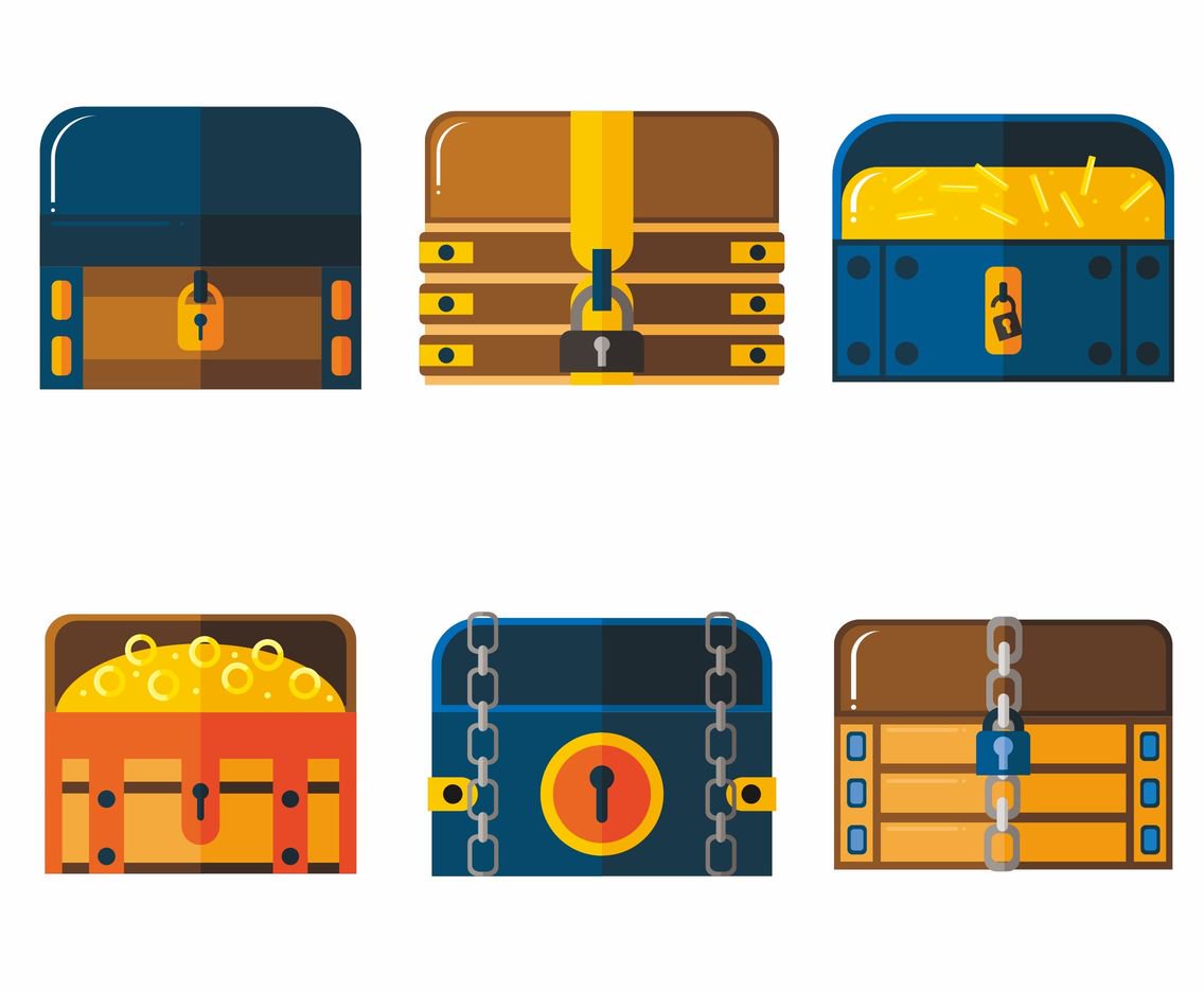 1136x936 Kinds Of Treasure Chest Vectors Vector Art Amp Graphics