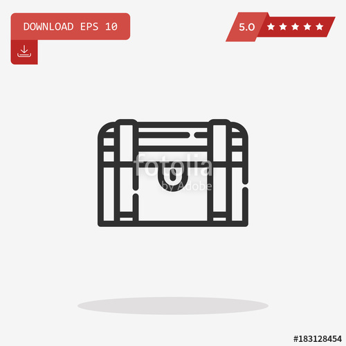 500x500 Chest Vector Icon Stock Image And Royalty Free Vector Files On