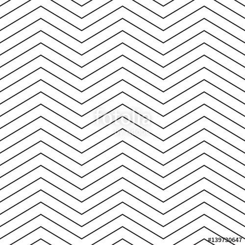 500x500 Stylish Thin Line Chevron. Seamless Vector Pattern Stock Image