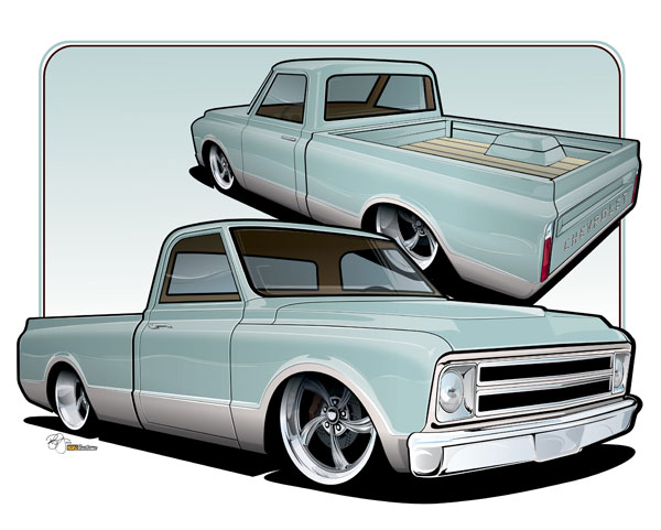 600x481 Drawn Truck C10
