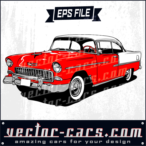 603x603 57 Chevy, Old Red Chevrolet