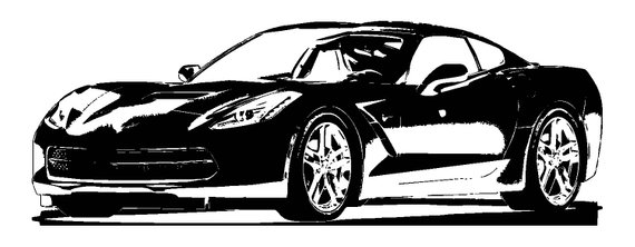 570x222 Chevy Svg File 2019 Chevrolet Corvette Stingray Clipart Vector Etsy