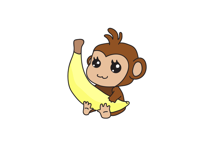 700x490 Chibi Monkey Vector Cartoon