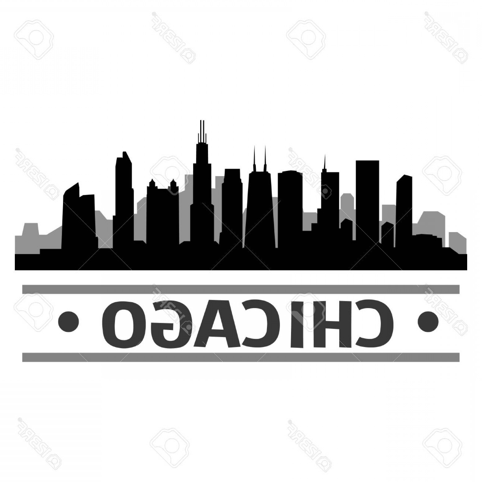1560x1560 Photostock Vector Chicago Skyline Vector Art City Design Orangiausa