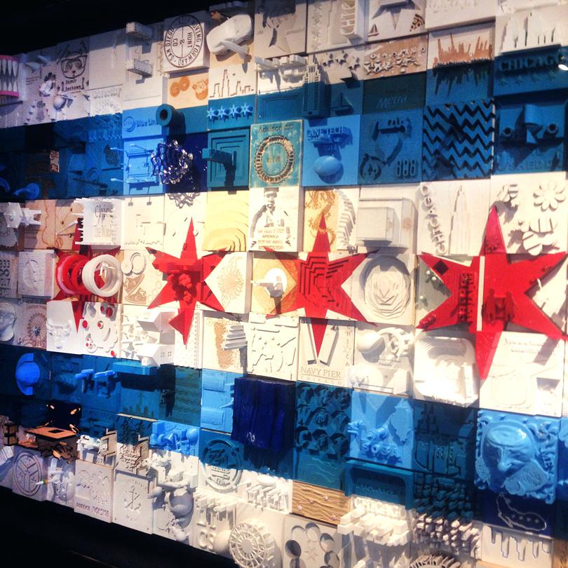 810x810 Chicago Flag Art Flag Dictionary Art Stars On Vintage Dictionary