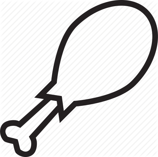 512x509 Chicken, Leg Icon