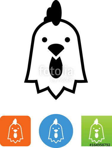 377x500 Chicken Head Icon