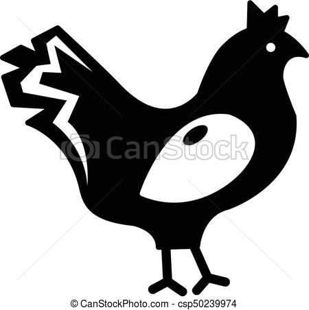 450x452 Chicken Icon , Simple Style. Chicken Icon . Simple Illustration Of
