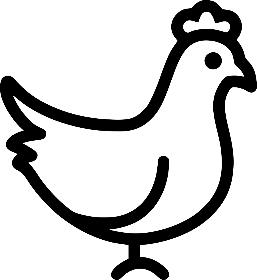 900x980 Collection Of Free Icons Vector Chicken. Download On Ubisafe