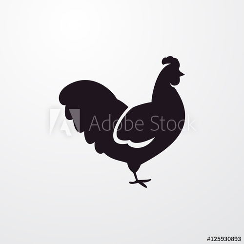 500x500 Chicken Icon Illustration