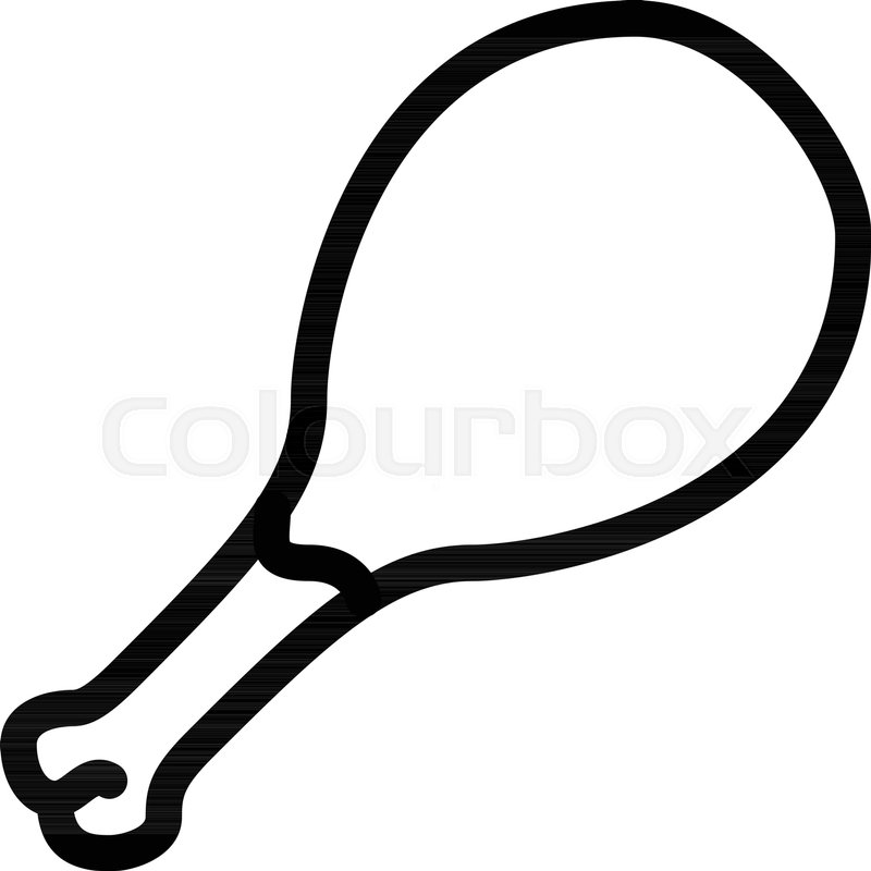 800x800 Chicken Leg Or Drumstick Stock Vector Colourbox