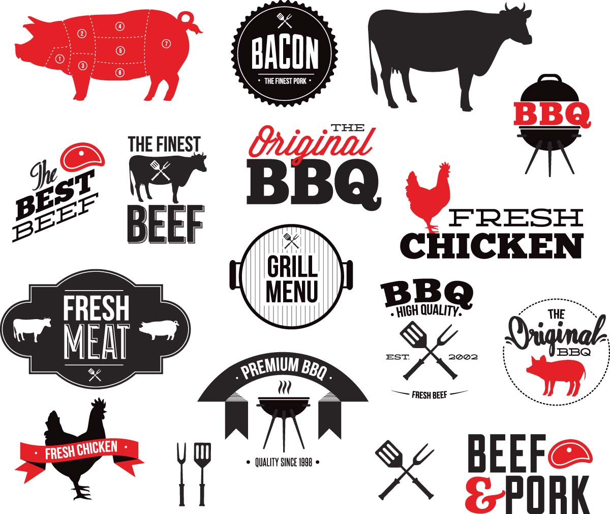 1200x1010 Grill Bbq Restaurant Vector Free Download