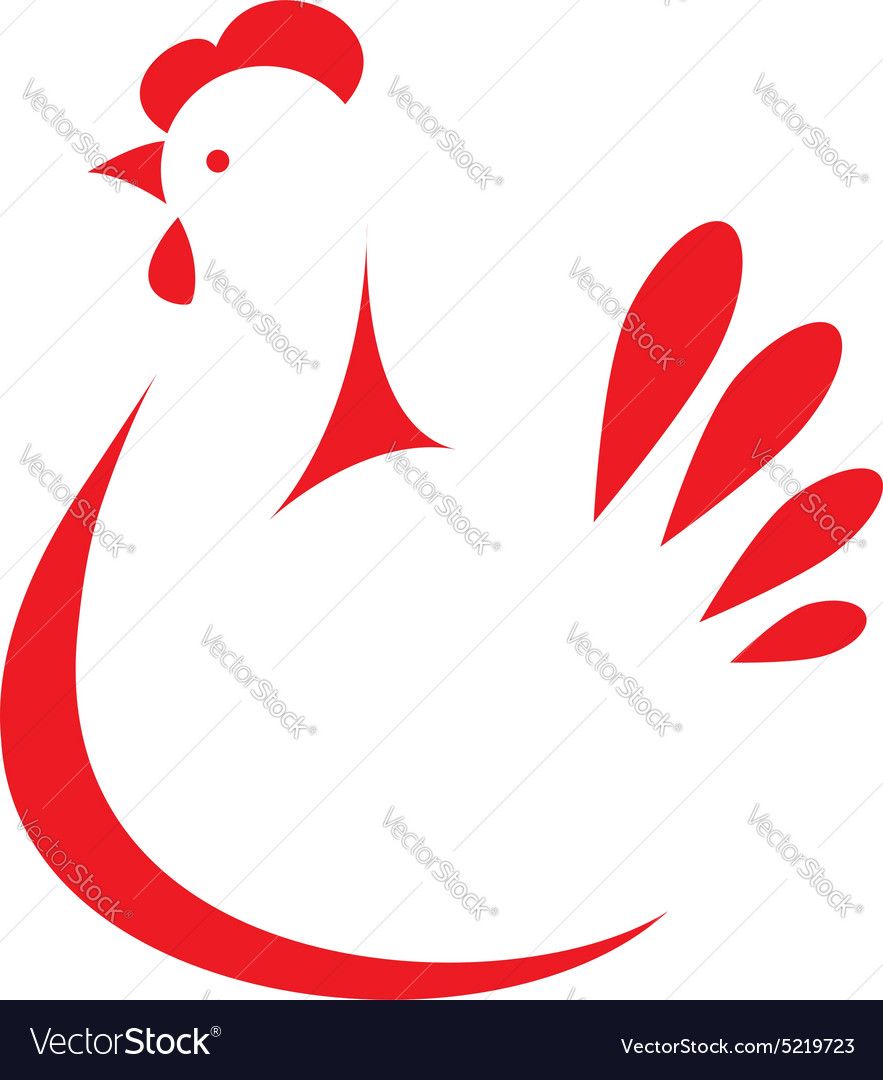 883x1080 Sign, Stylized Silhouette Chicken. Logo Design Template. Download