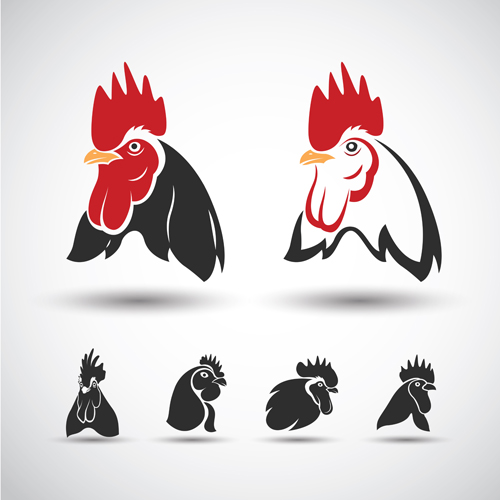 500x500 Creative Chicken Logos Vector Design 07 Free Download