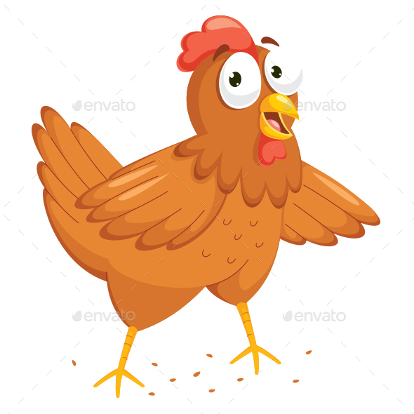 590x590 Chicken Vector Illustration By Yusufdemirci Graphicriver