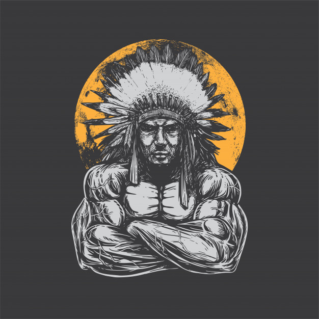 626x626 Muscleman Chief Vector Premium Download