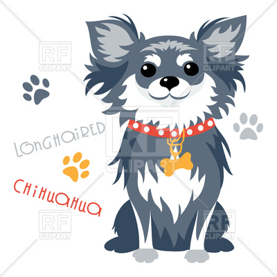 400x400 Cute Funny Black Chihuahua Vector Image Vector Artwork Of Plants