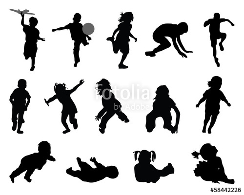 Children Playing Vector at GetDrawings | Free download